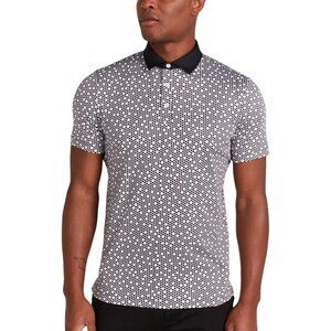 Redvanly Clyde Golf Polo Mens XL Tuxedo Black White